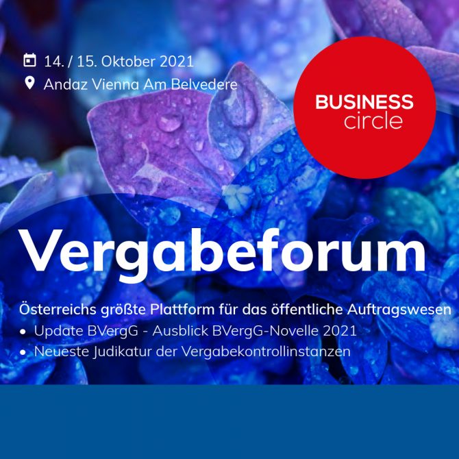 Business Circle Vergabeforum 2021